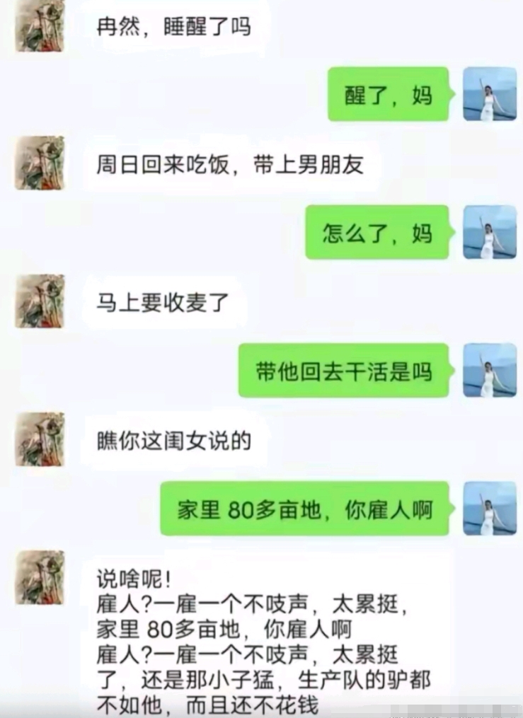 妈妈，那是我男朋友，不是牛马！哈哈哈！[开怀大笑][开怀大笑][开怀大笑]