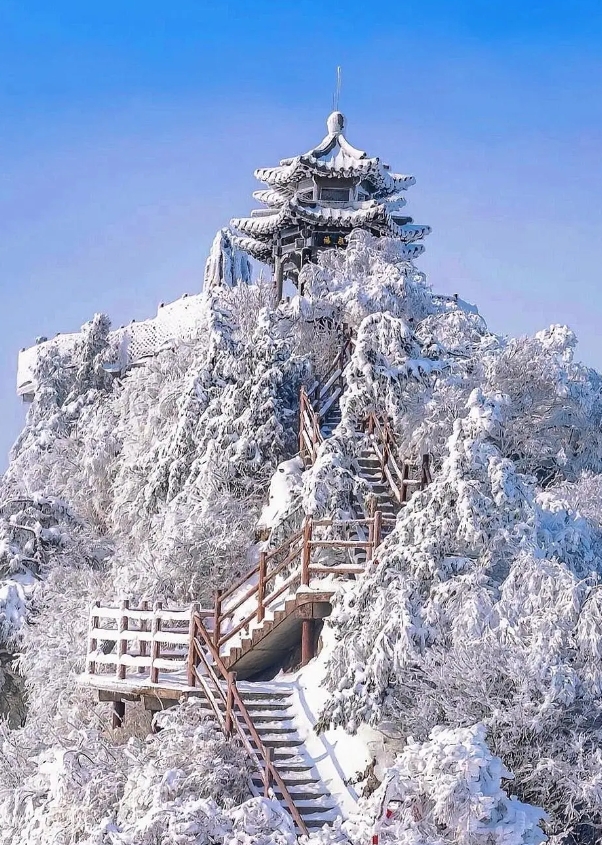 河南老君山，南方人看雪攻略！