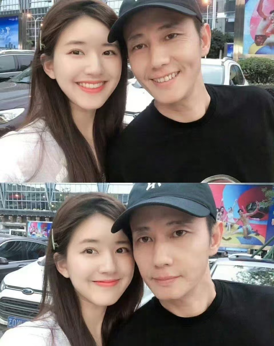 赵露思与爸爸的合照 爸爸妥妥是一个大帅哥啊