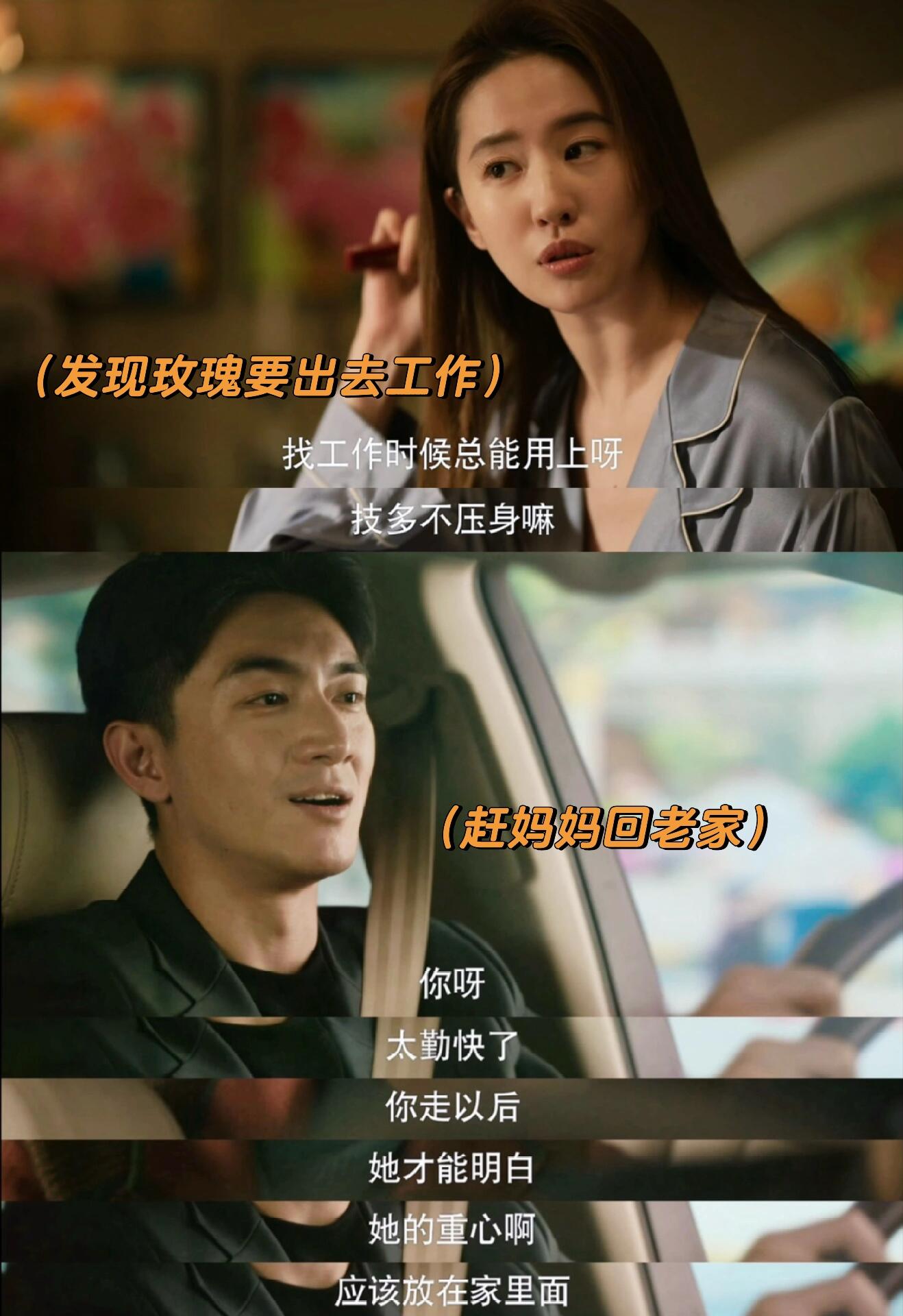 方协文发现玫瑰想工作，马上赶母亲回老家