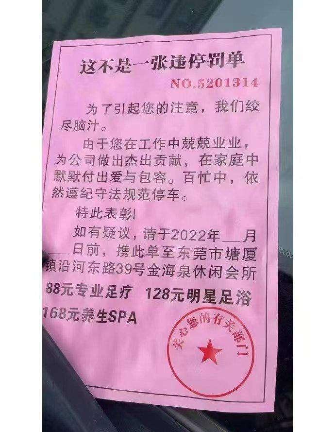 这不是一张违停罚单