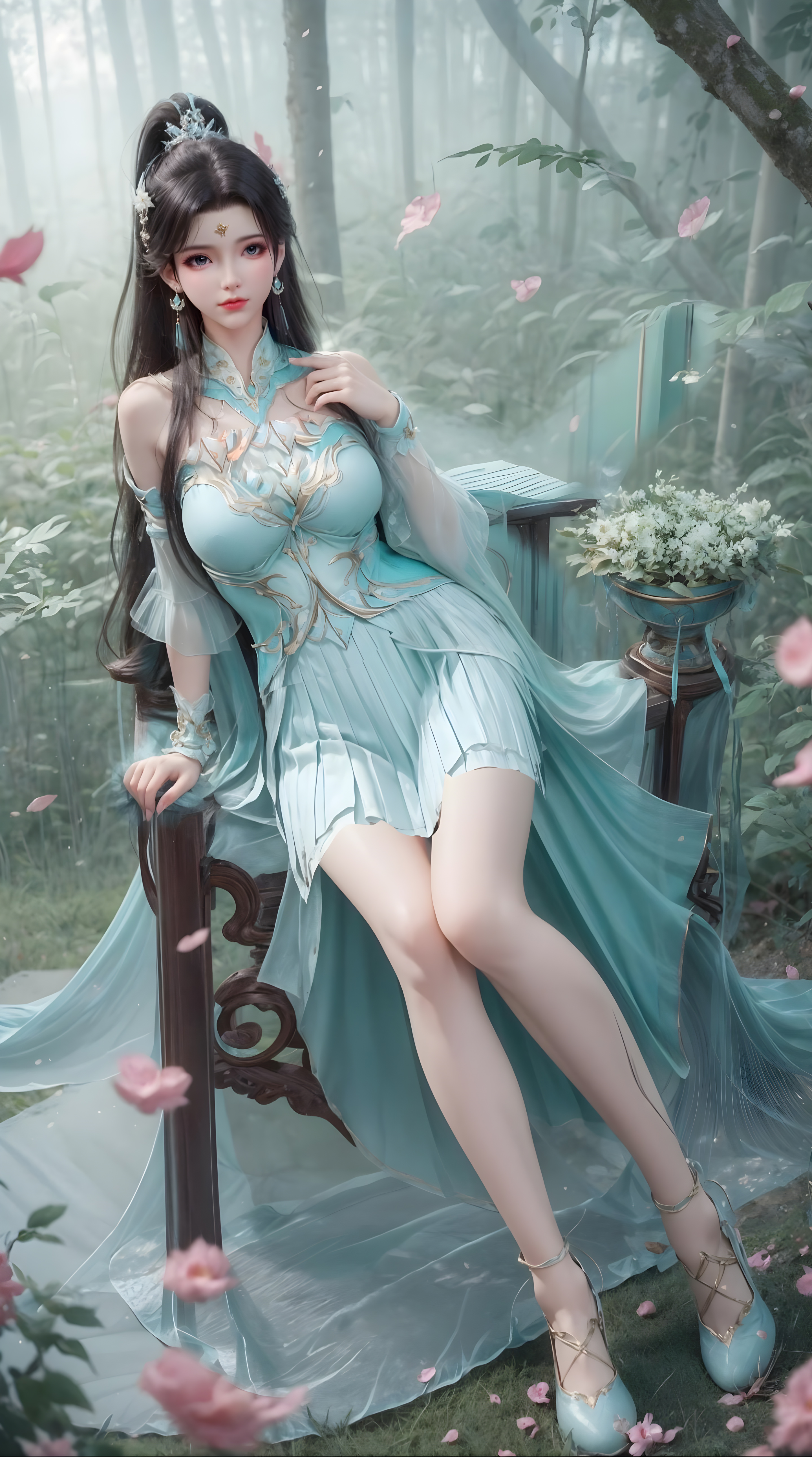 《斗破苍穹》萧薰儿AI壁纸：萧炎哥哥，听说你在中州乐不思蜀了！