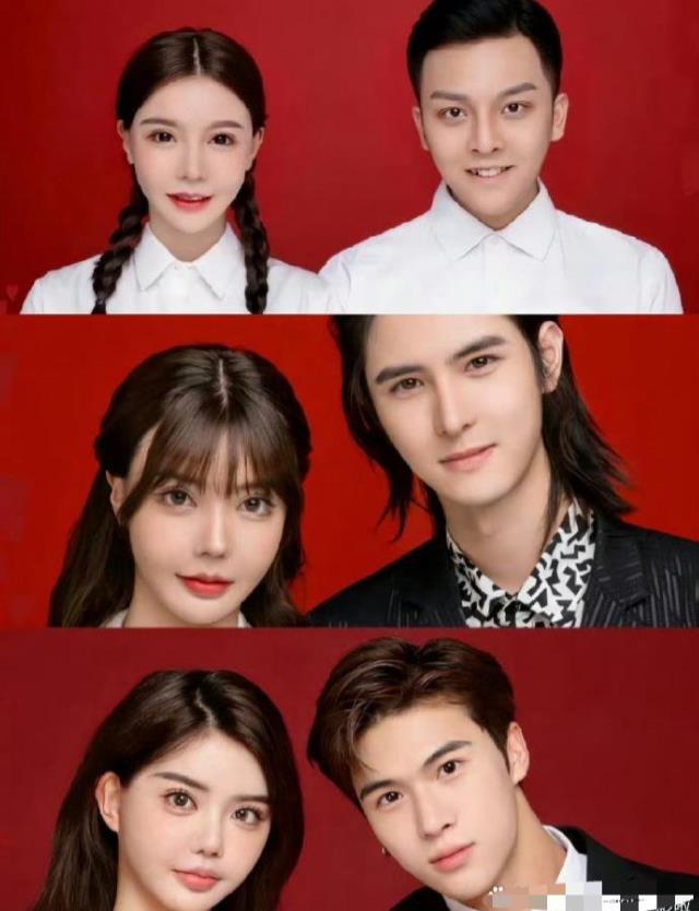 韩安冉是怎么做到四次结婚证件照，每张都长得不一样的？