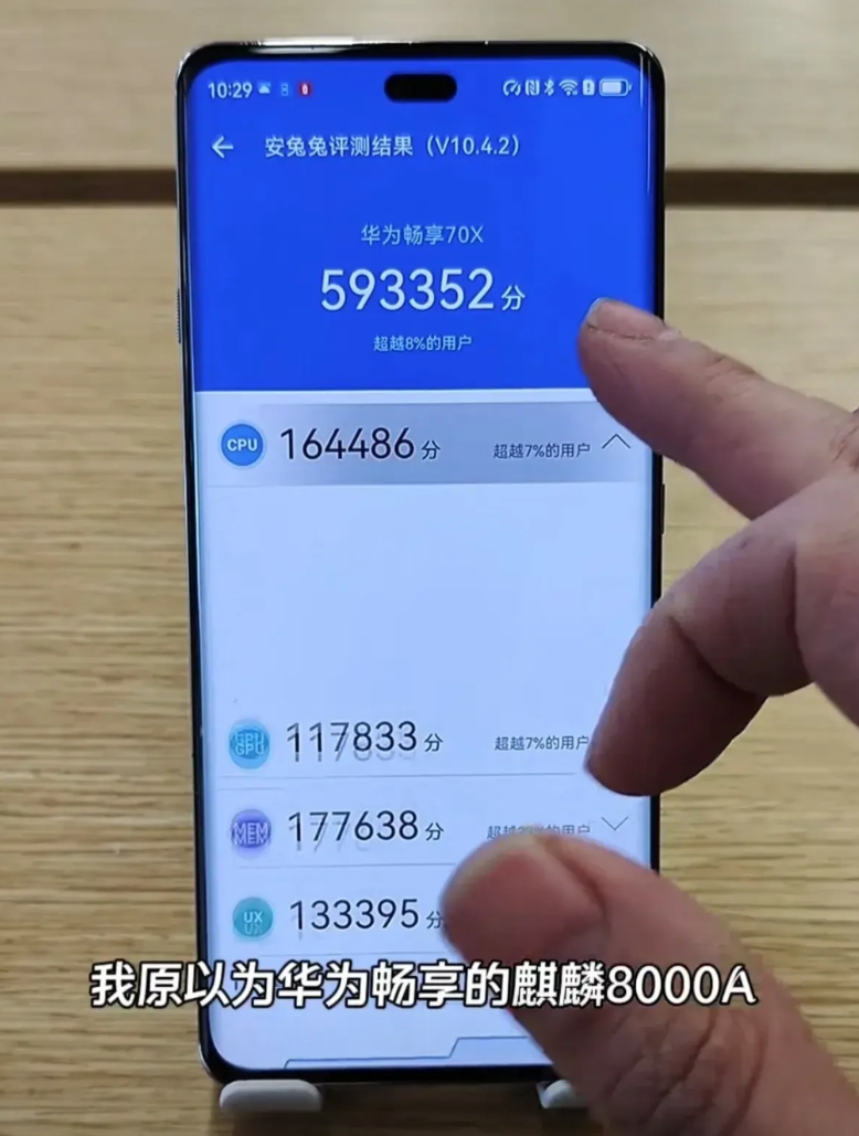 畅享70x，为何热度高？能选择吗？
我笑了，Nova 11 SE，680，跑分3