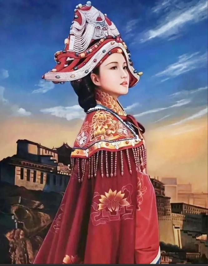 650年，松赞干布因病去世，文成公主被逼迫一起陪葬。唐高宗李治知道这件事情以后，