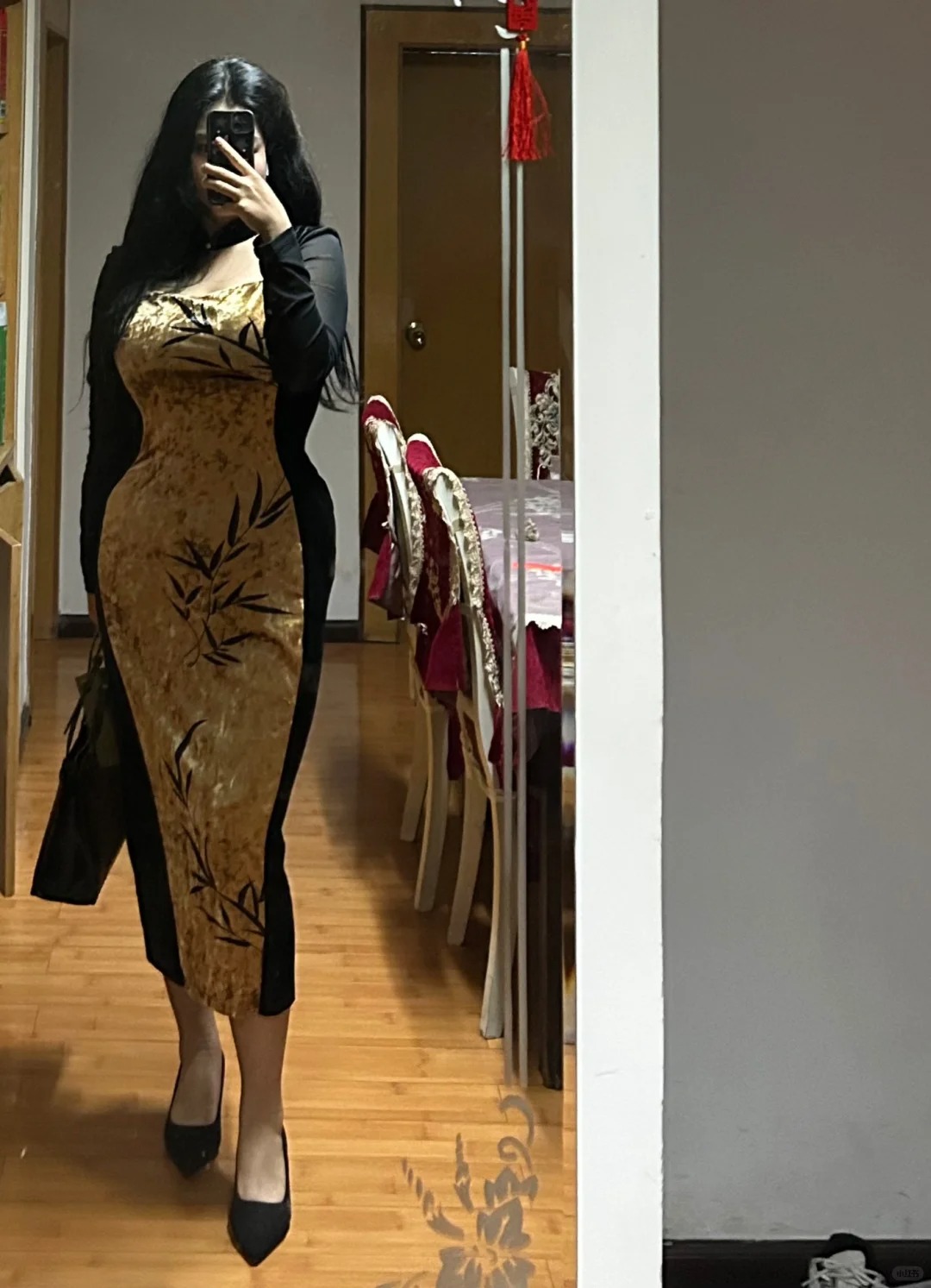 新中式旗袍好美