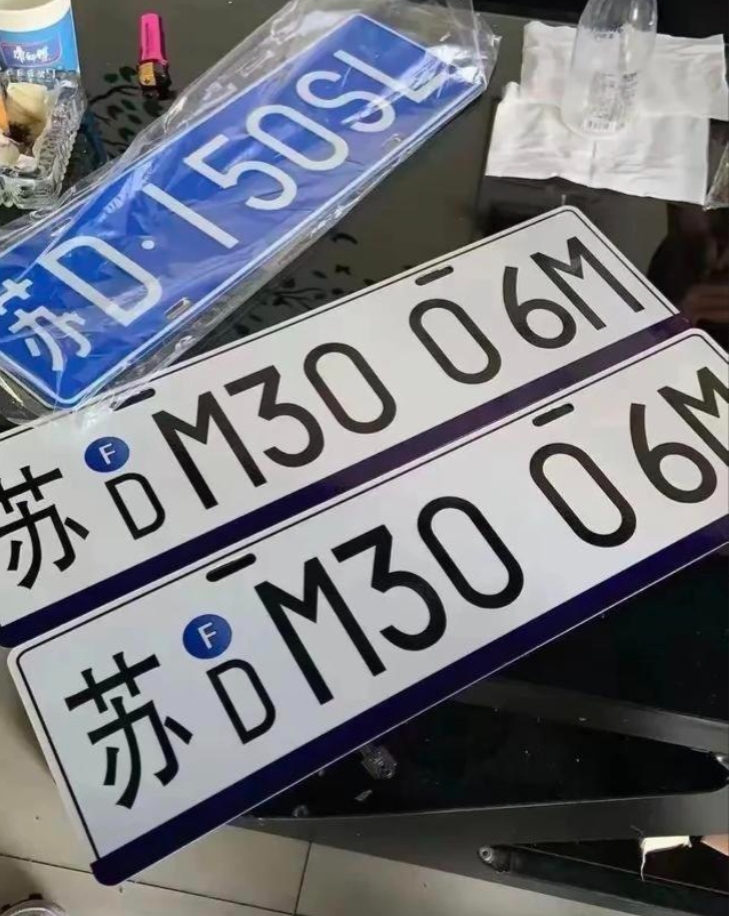 意外发现了新款车牌样式，但我没法判断这是不是真的。我查了一段时间，也实在找不到有