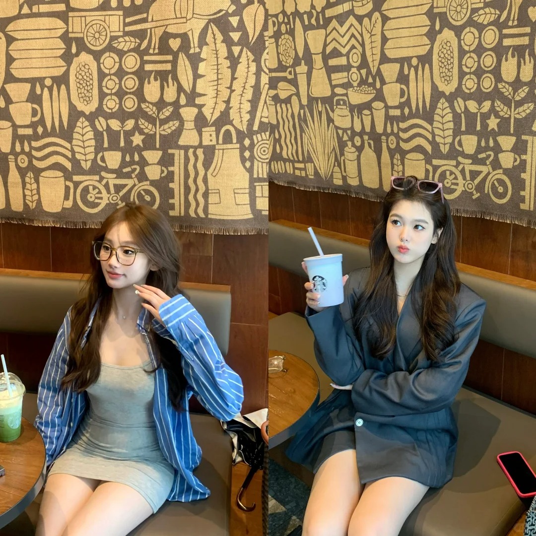 请问我俩谁拍照更好看