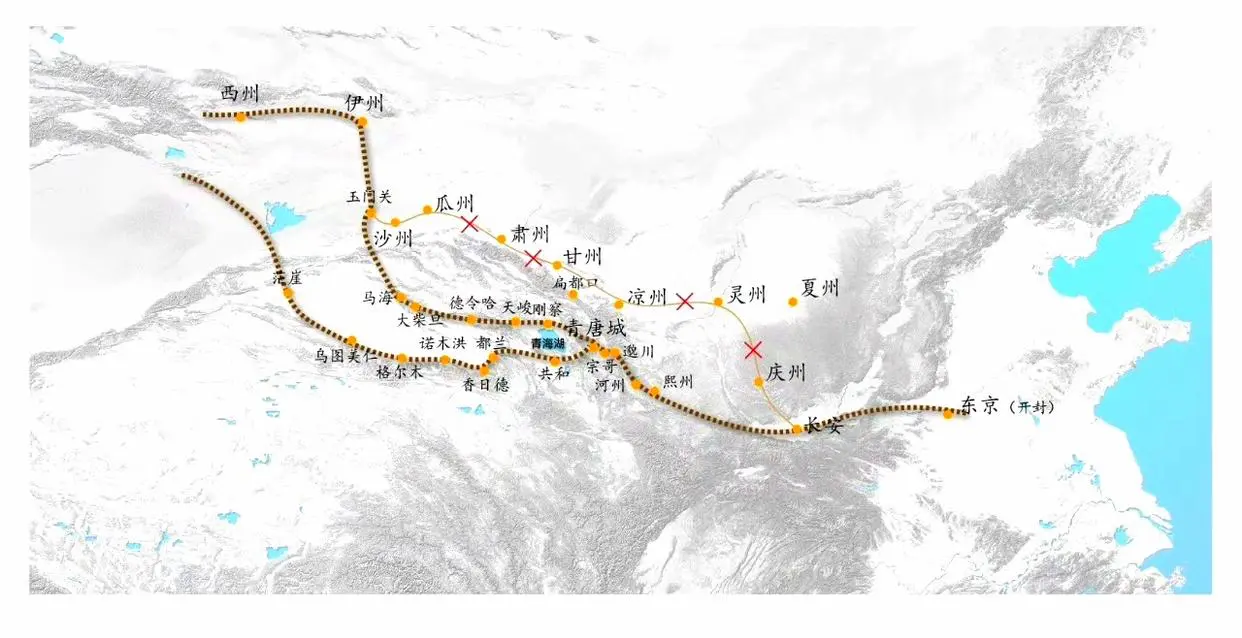 晚唐五代宋初灵州路。