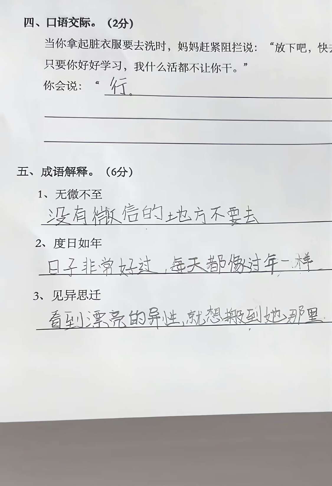 满级人类幼崽的搞笑作业