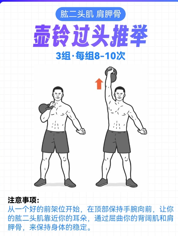 壶铃必练动作解析，在家练出好身材