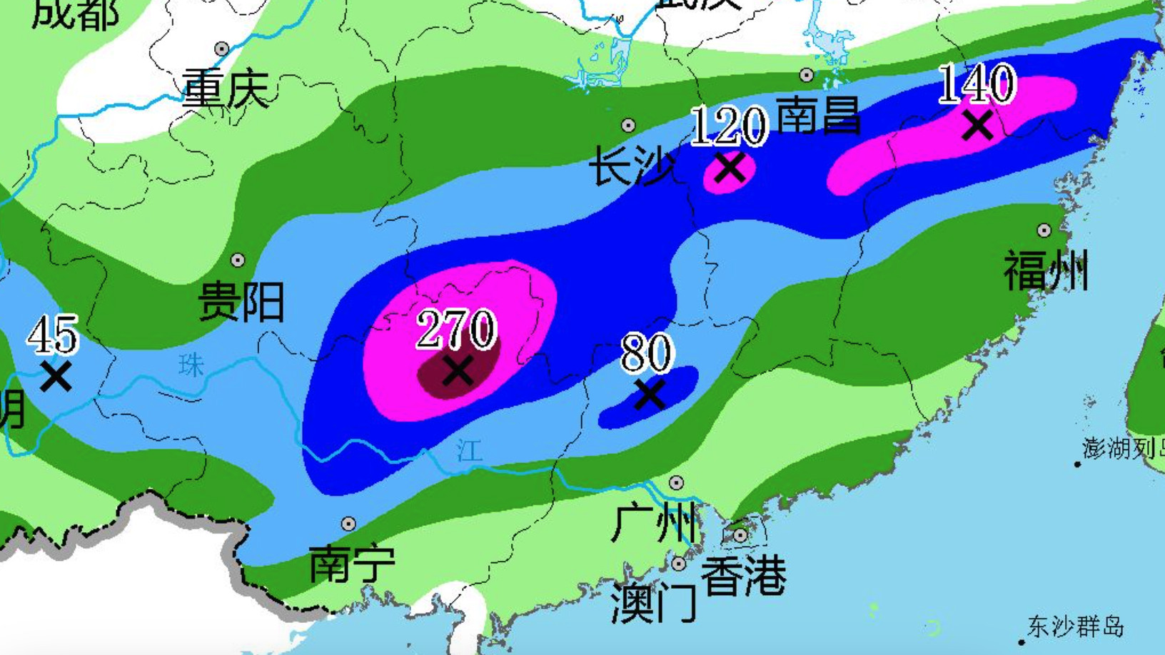 广东暴雨开始减弱，但南方还有特大暴雨！权威预警：5省大暴雨