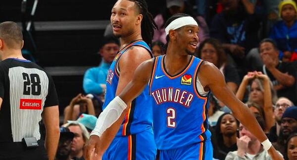 雷霆101-116负森林狼。赛后，NBA Memes发照，展示亚历山大与爱德华兹