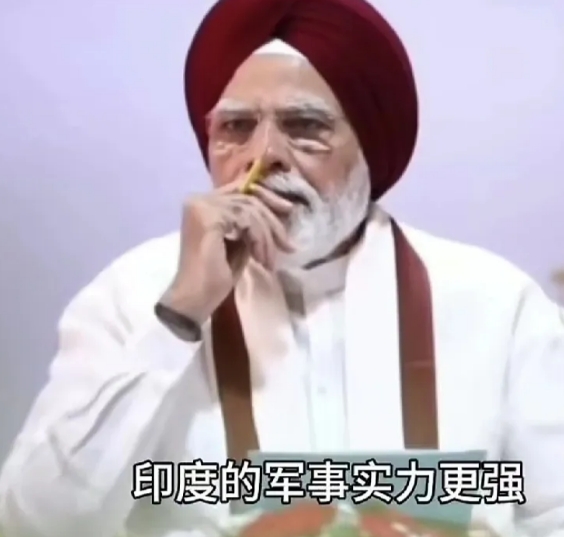 印度百分之七十的民众认为军事实力超过我们。
近日，印度某家电视台做了一个采访，认
