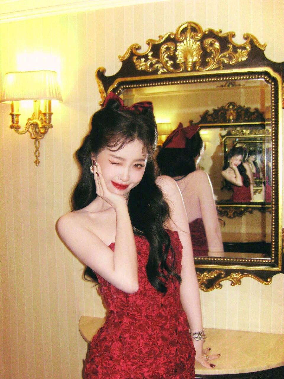 虞书欣的这次装扮好美好美