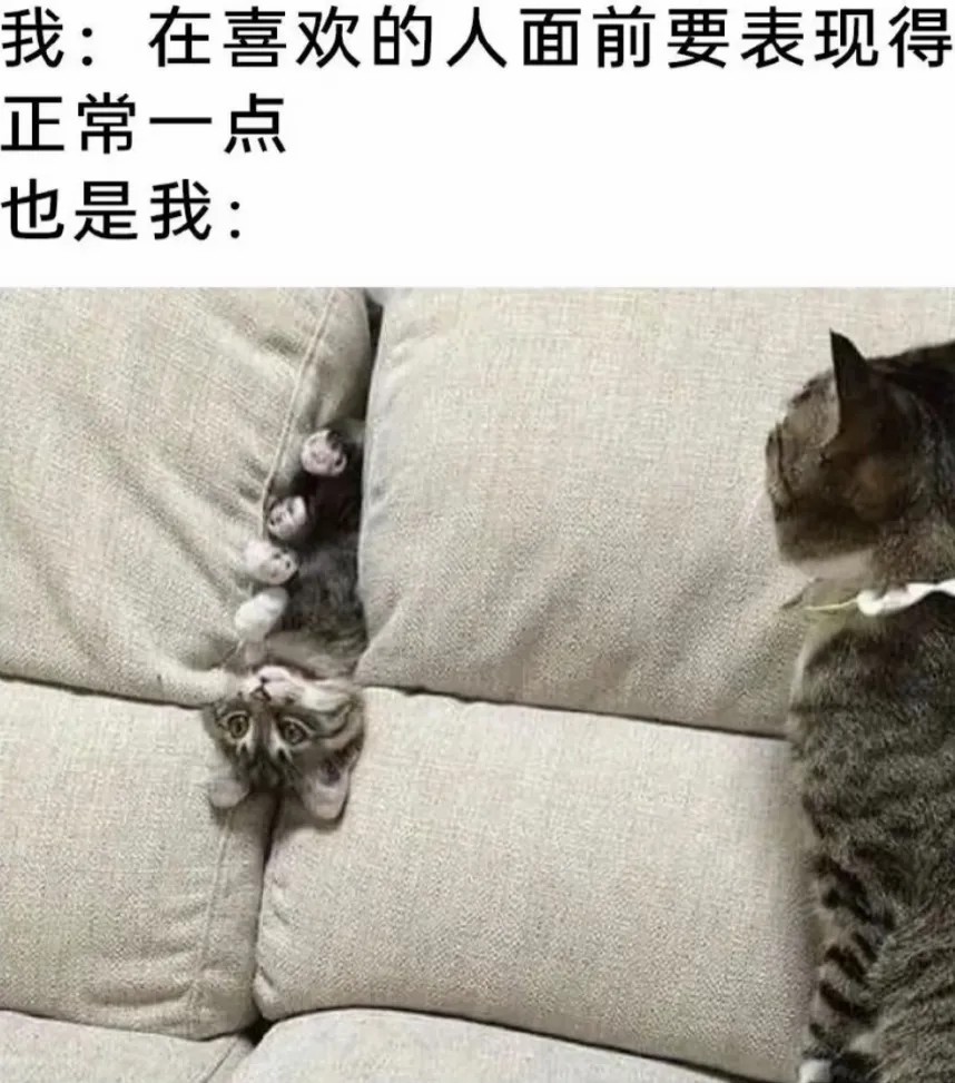 表现得正常一点