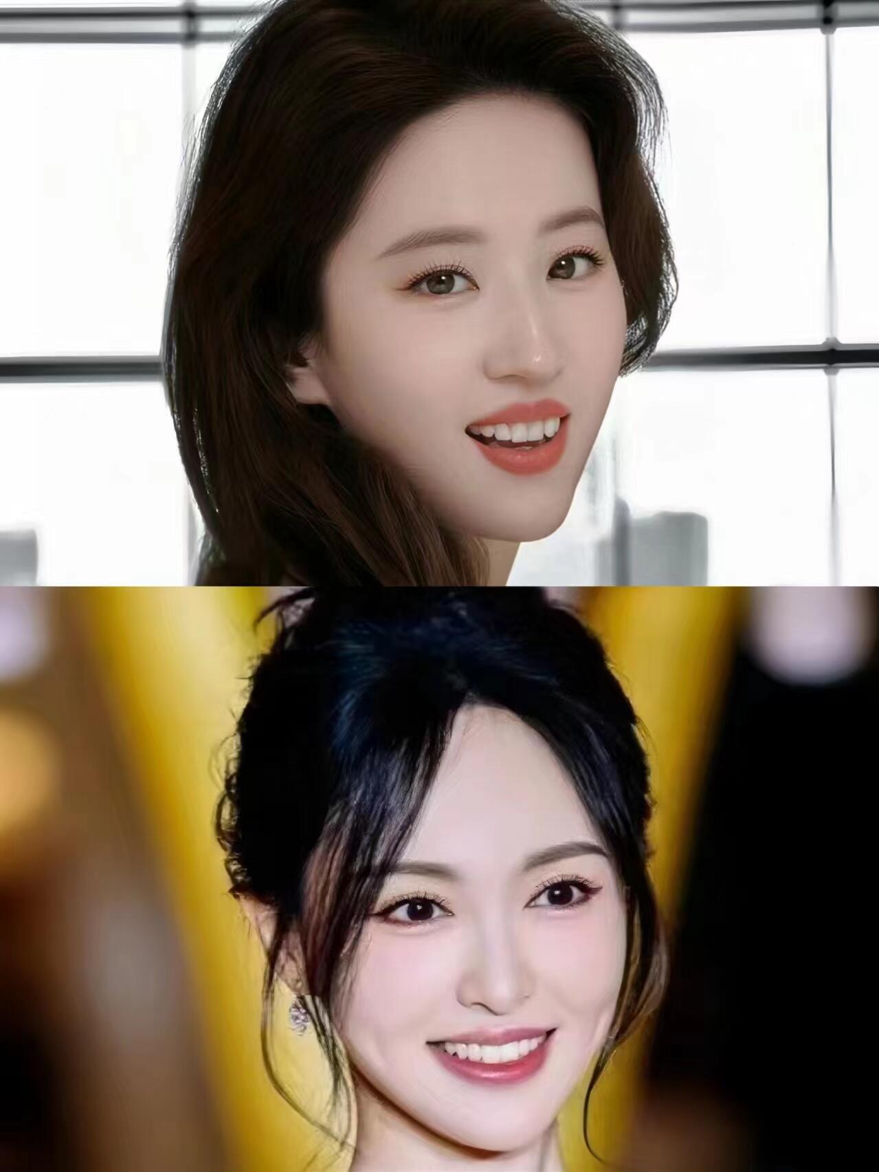这么有少女感唐嫣刘亦菲