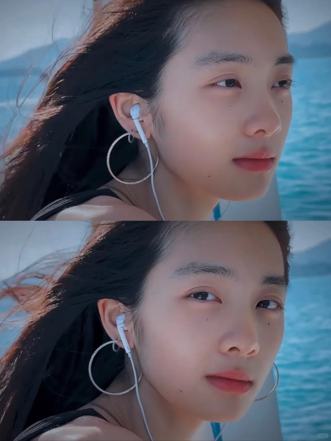 黄磊女儿好瘦啊！自带故事感和妈妈一个模子