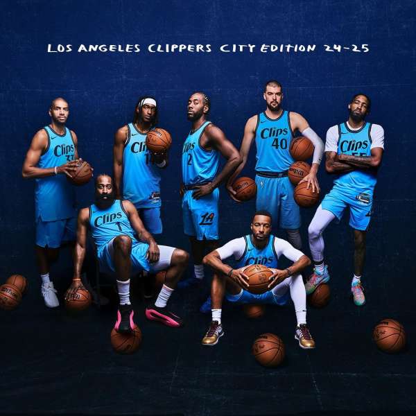 快船这球衣像是高中校队的球衣，元素和颜色太过单一，感觉NBA的球衣是越来越不好看