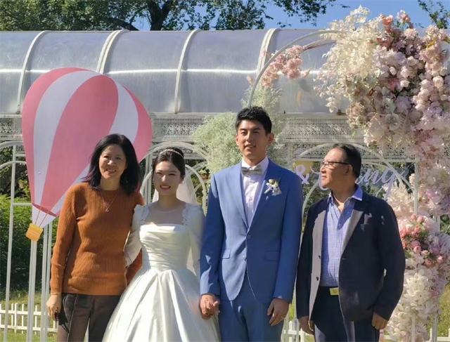 中国女排王梦洁大婚！