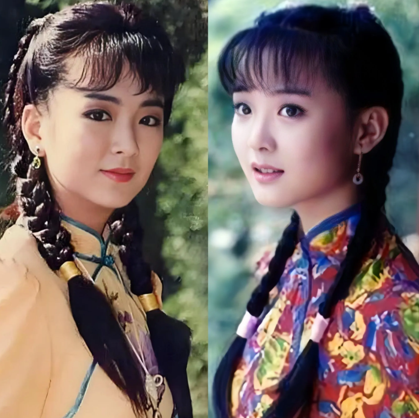 琼女郎女配角都是非常美，第一眼看到赵永馨扎着两根粗麻花辫，还以为是王艳，但又觉得