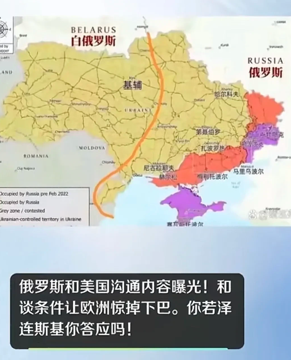 据传是美国与俄罗斯沟通内容节选事项，为俄罗斯给美国提交的谈判方案细节。
    
