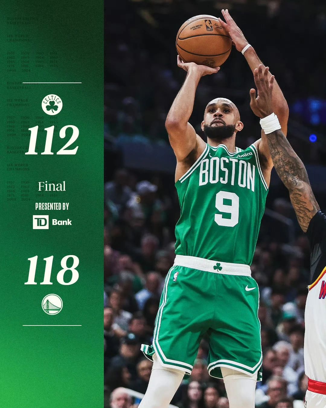 勇士客场灭凯尔特人