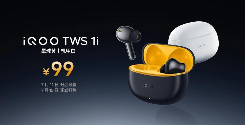  iQOO TWS 1i 真无线耳机，售价 99 元。