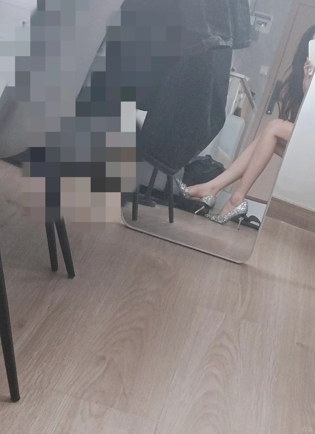 大专女教师下班后爱怎么穿怎么穿#下班后的日常