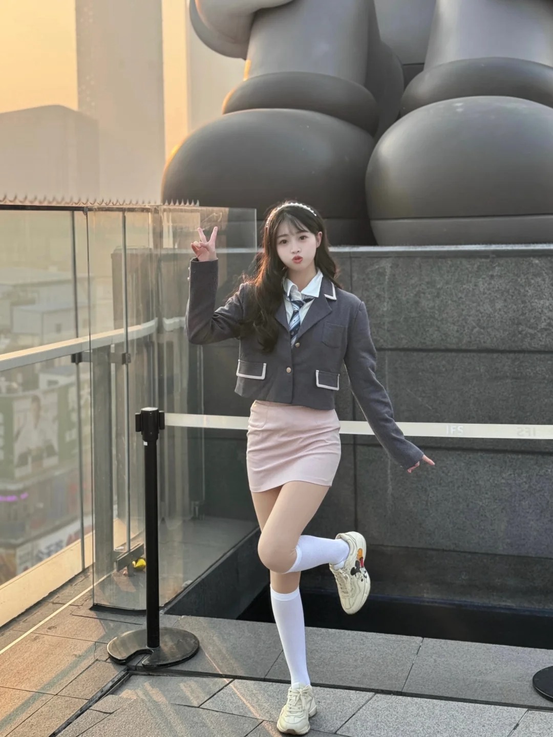 长沙ifs｜楼顶太好拍照啦！📸
一波长沙打卡照～