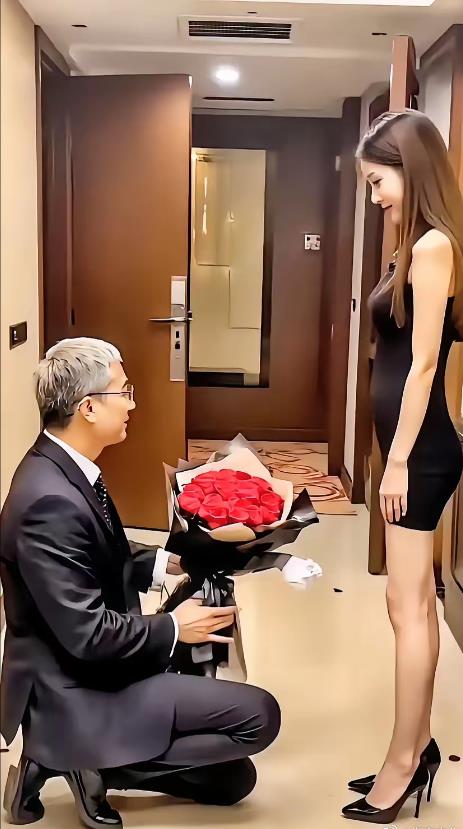 65岁大叔求婚25岁美女，看样子有成功的机会！