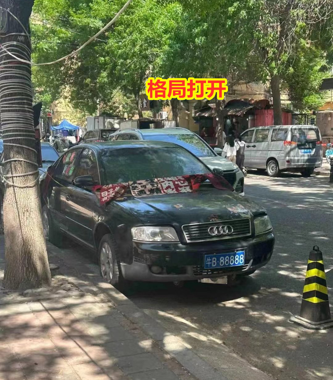 格局打开，城管和交警要同时挠头啦。