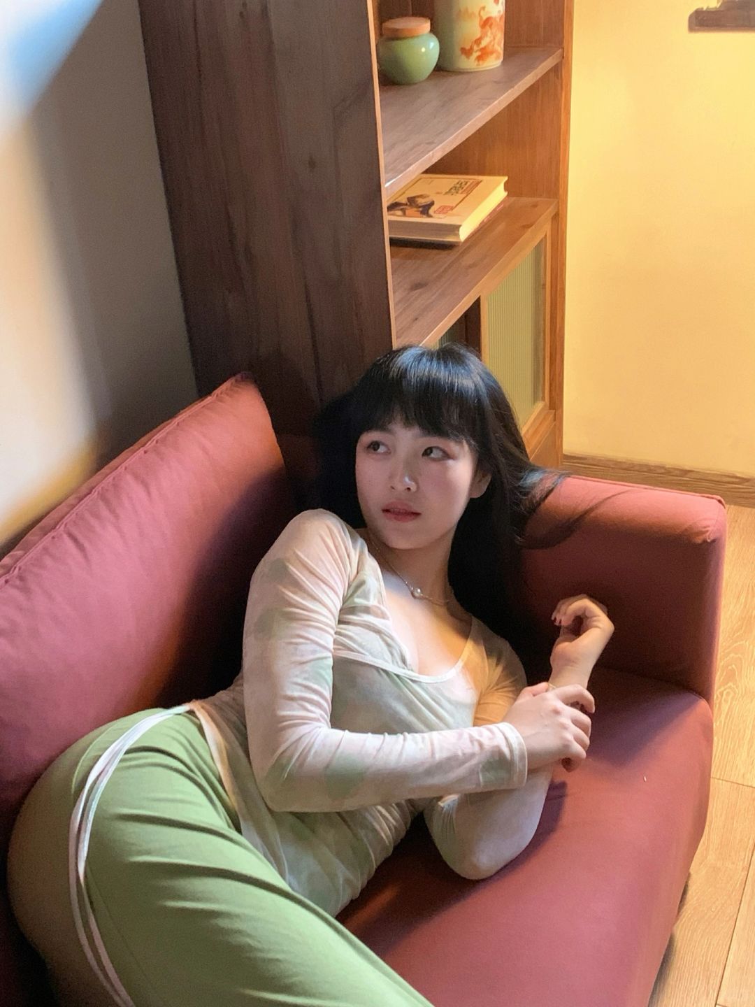 温柔女人 易如反掌
那天穿的尊嘟像豌豆，豌豆去围炉煮茶🍵
