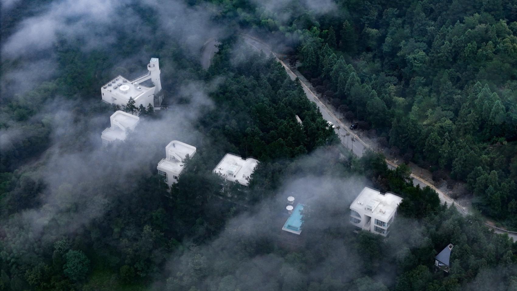 汤泉设计│温泉设计│仙那度·重重山：以几何重塑山野乌托邦