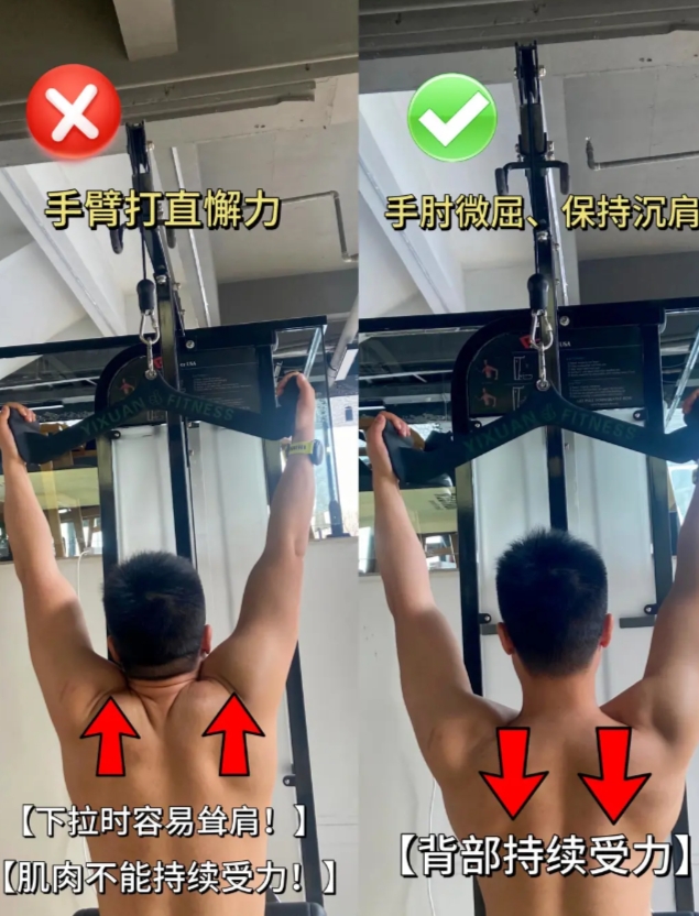 高位下拉细节拆解
