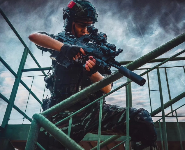 犯我国士，有来无回!

来自中国武警的压迫感!