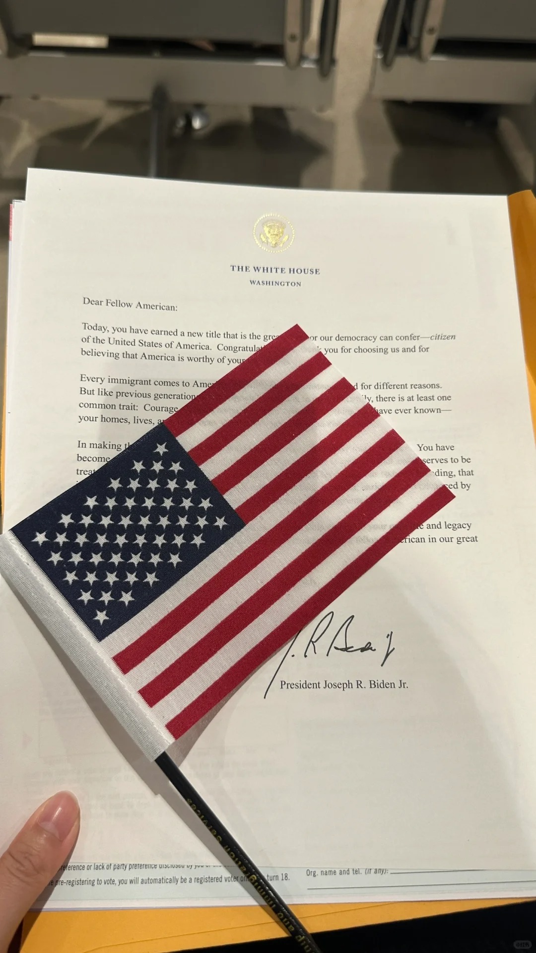 宣誓啦🇺🇸🇺🇸🇺🇸
其实我等的算是有点久的了吧，我看有的小可爱3个月
