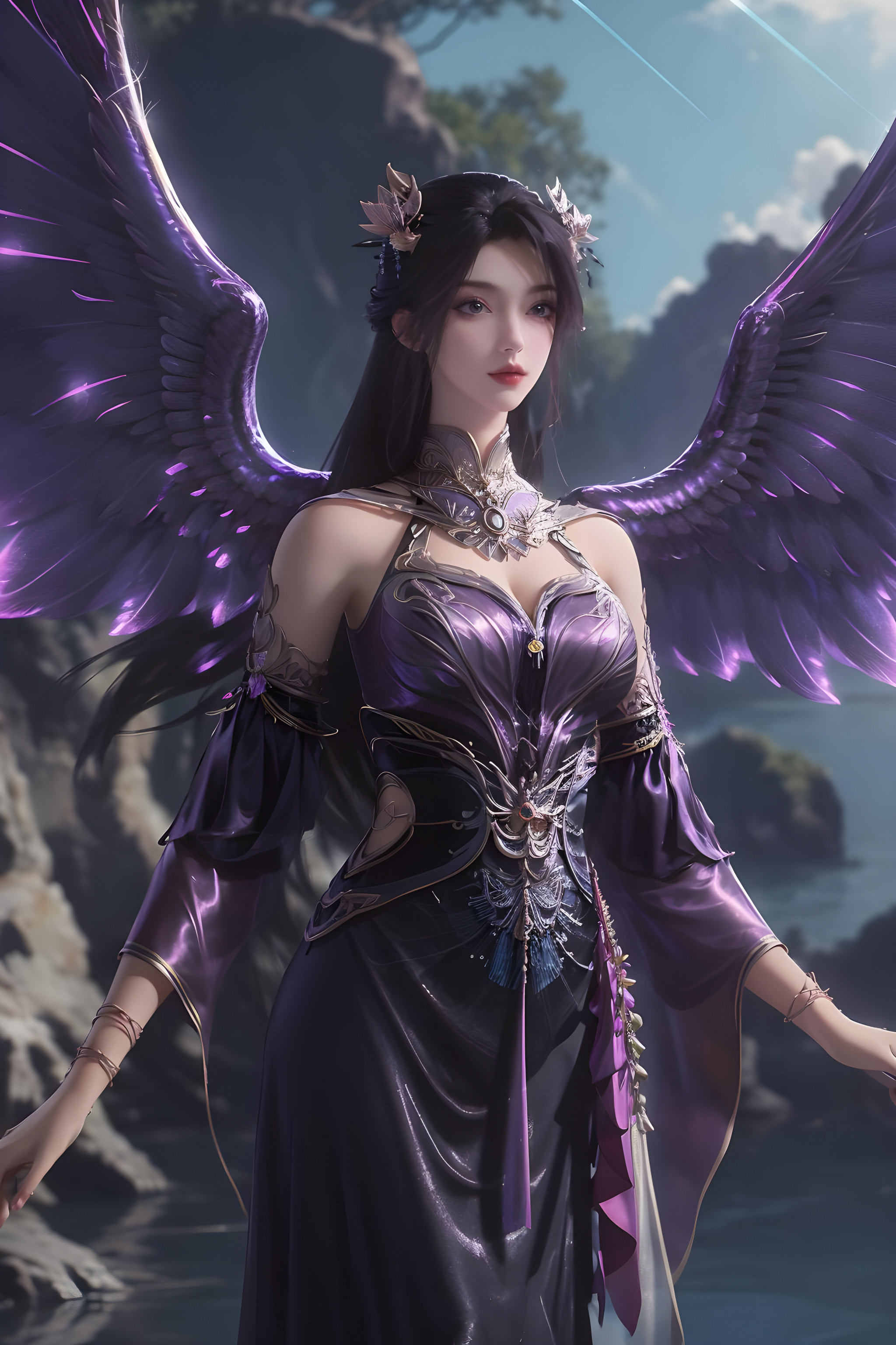 《长生界》燕倾城AI国漫女神：可真是倾国倾城啊！