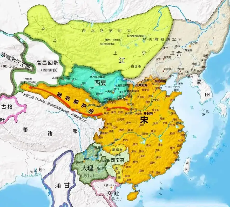 赵匡胤如果是先北后南，先难后易，估计大宋就能实现大一统了。

北边的北汉和辽国难