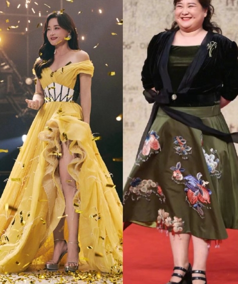 瘦下来的贾玲有脚踝了，也可以穿了女明星红毯必备防水台了！！ ​​​