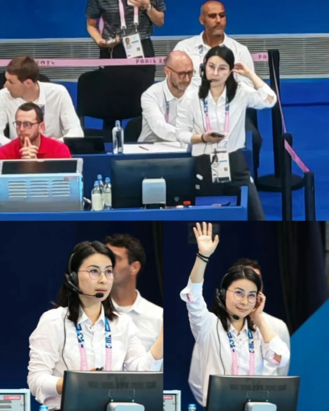郭晶晶，巴黎奥运的新晋顶流女神，不仅在碧波池中书写传奇，如今更以裁判长的身份，一