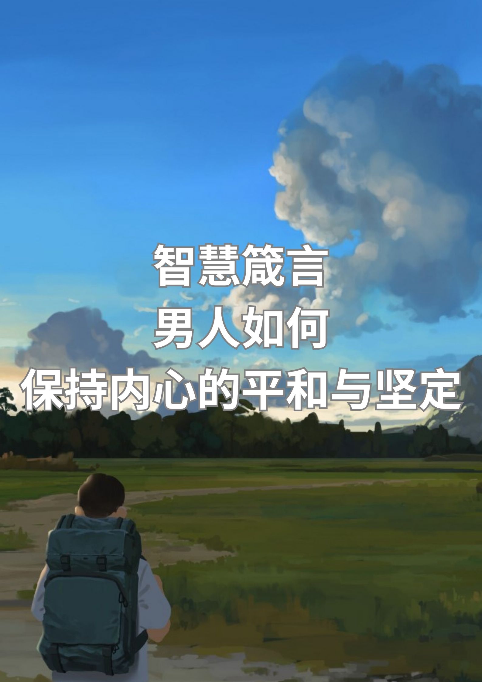 智慧箴言：男人如何保持内心的平和与坚定？