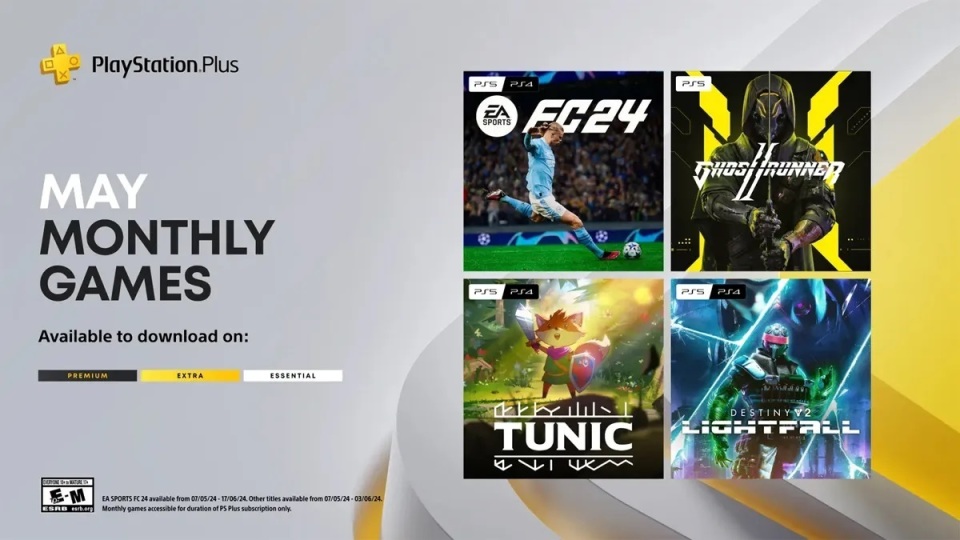 PlayStation Plus 5月会员免费游戏