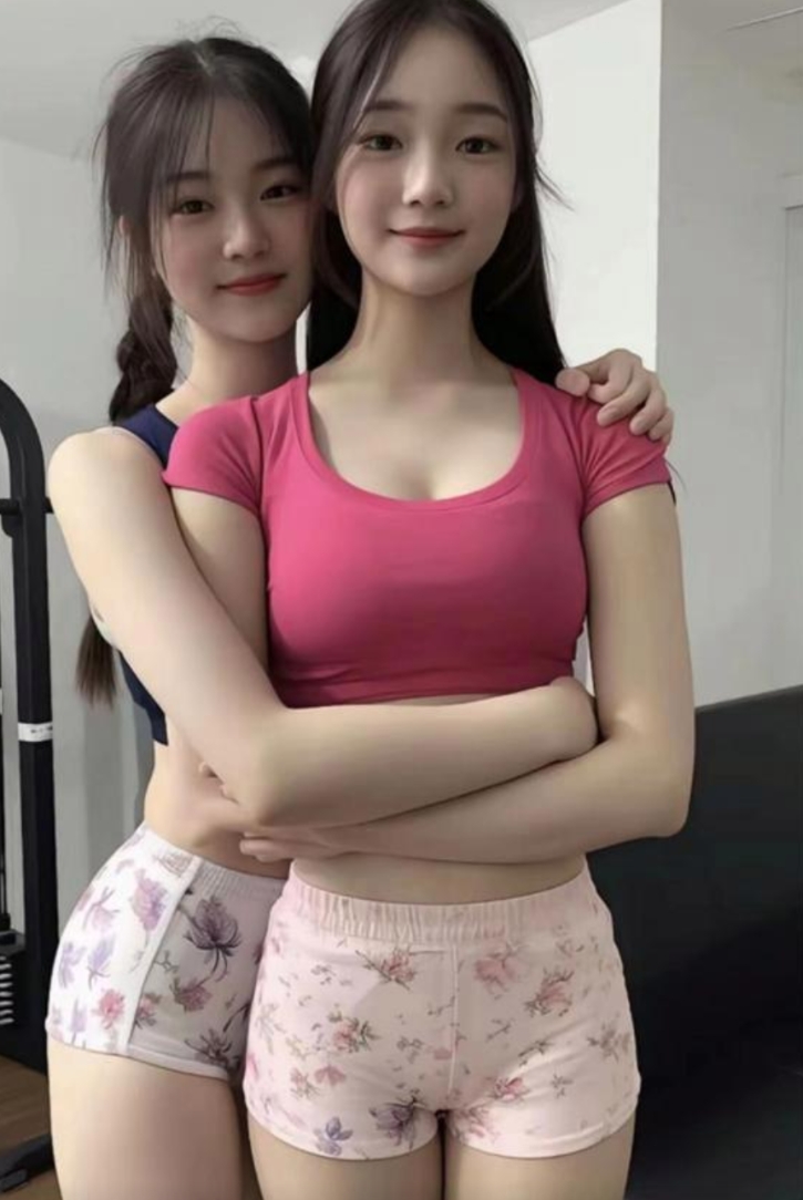 小姐俩，好可爱