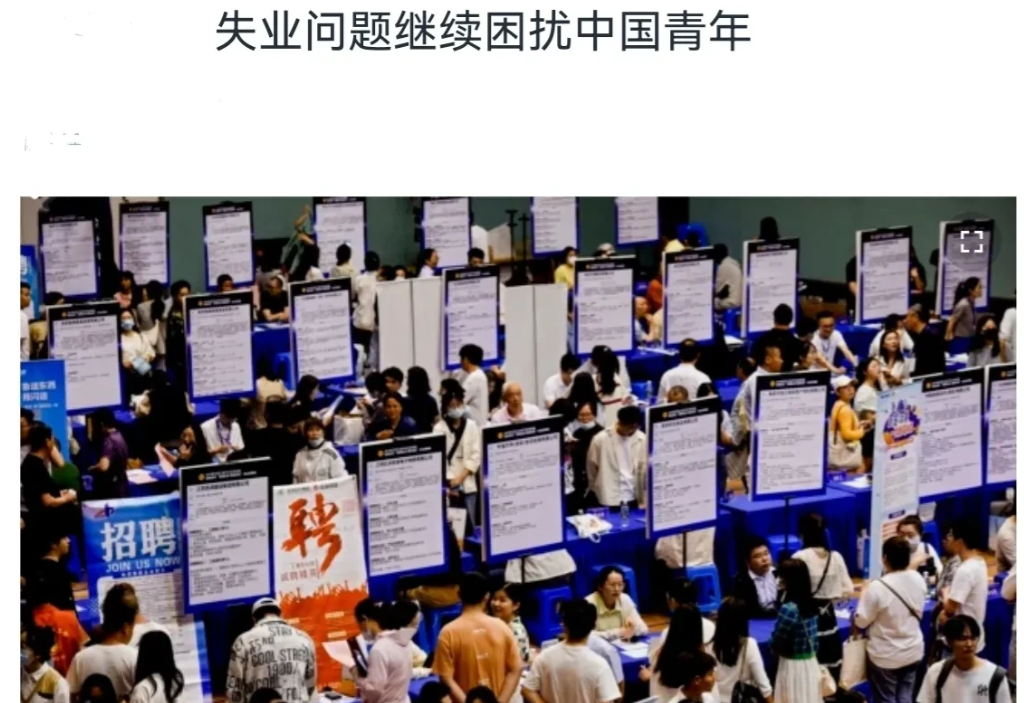 美国媒体又给我们泼冷水了！美媒称，虽然中国正在想办法提振经济，但是中国青年人就业