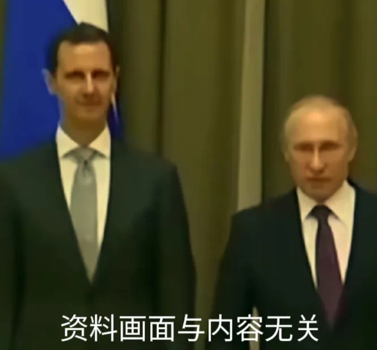 网友说的还真对！
近日，叙利亚巴沙尔总统突然现身俄罗斯发表声明，述说当日为何突然