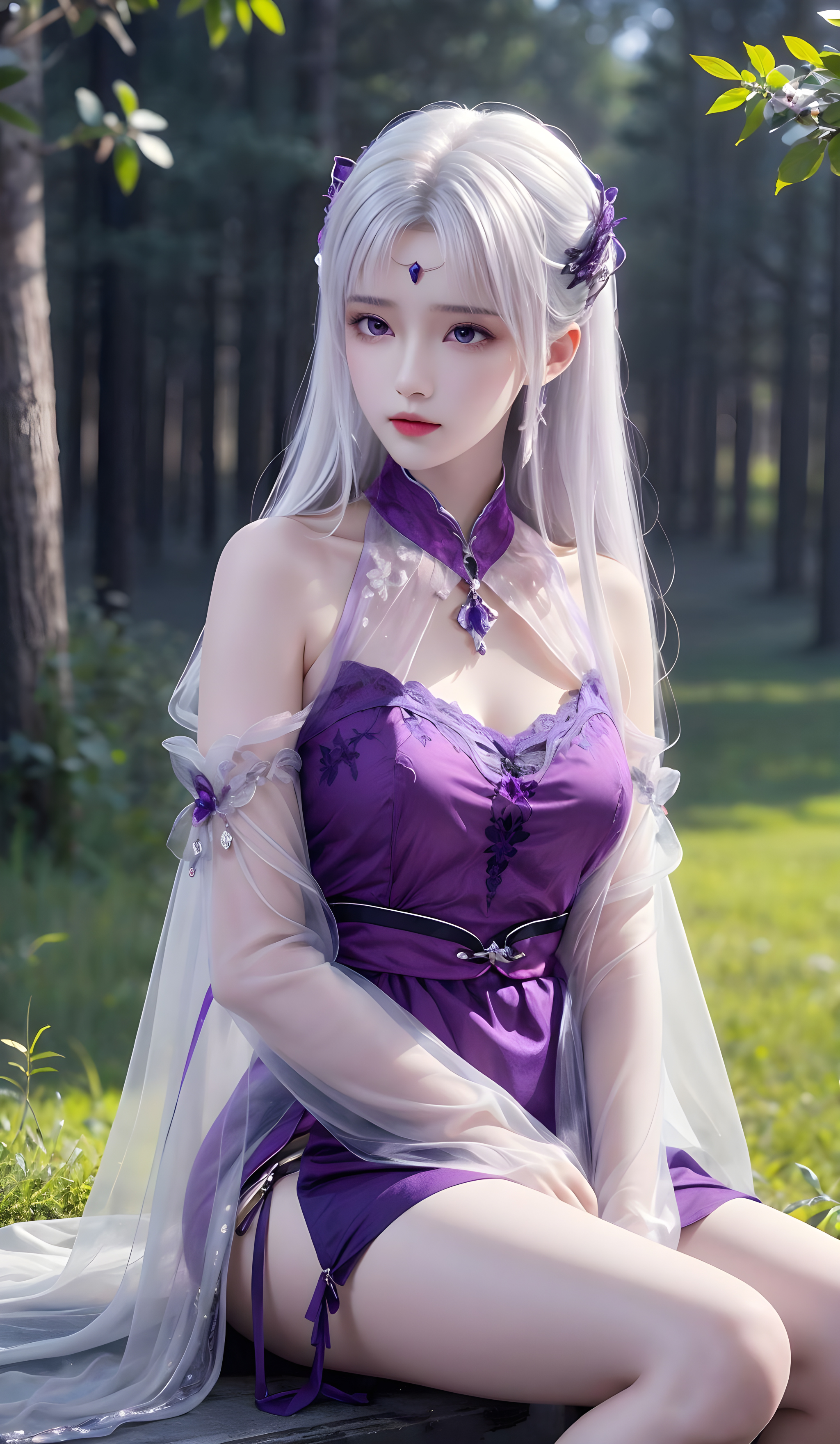 斗破苍穹小医仙超美壁纸：此时相望不相闻，愿逐月华流照君！
