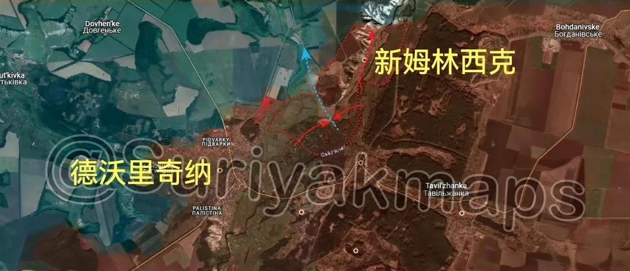 截止2月2日下午，俄乌战报（来源：Suriyak）：
1.哈尔科夫州前线（图一）