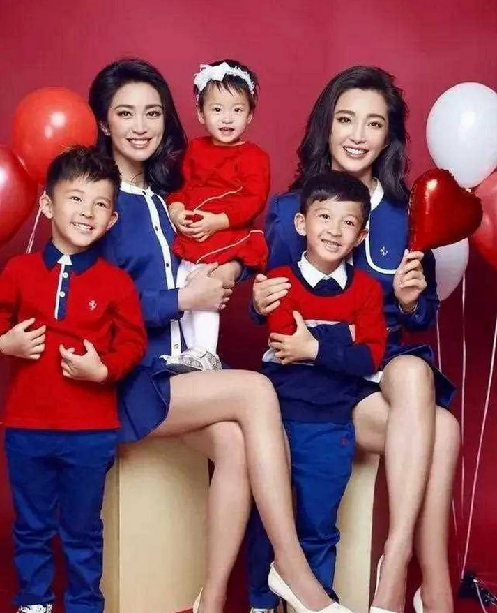 未婚未育的李冰冰和儿女双全的妹妹，谁更幸福？

大美女李冰冰和小两岁的亲妹妹李雪