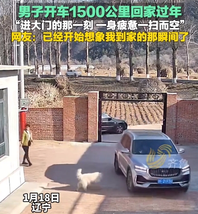 这就是过年的意义！辽宁，一男子开车1500公里回家过年，到家时已经很疲惫！结果，